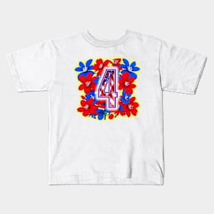 Blooming 4th of July Kids T-Shirt